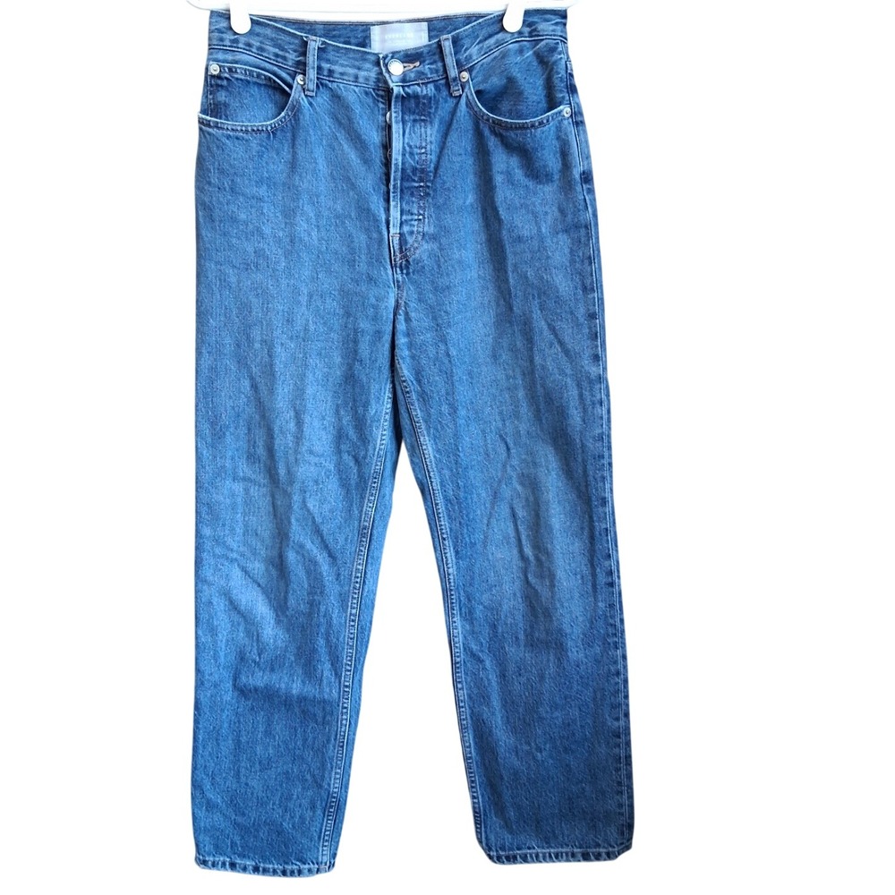 Everlane 90's Way-High Jean Women's Sz 27 Button Fly Medium Wash Classic EUC